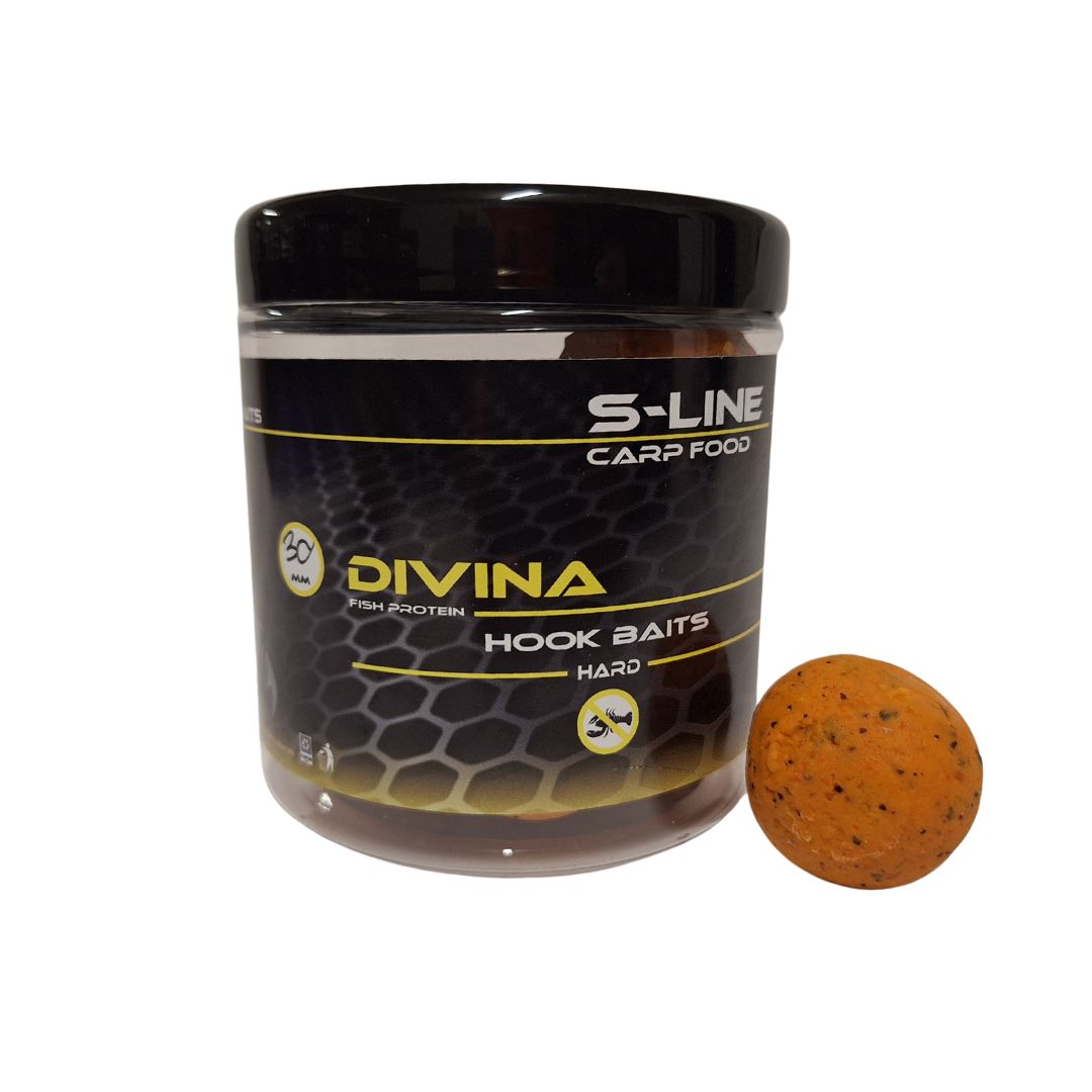 Hook Baits HARD Fish Protein 30 mm - S-Line Carp Food DIVINA